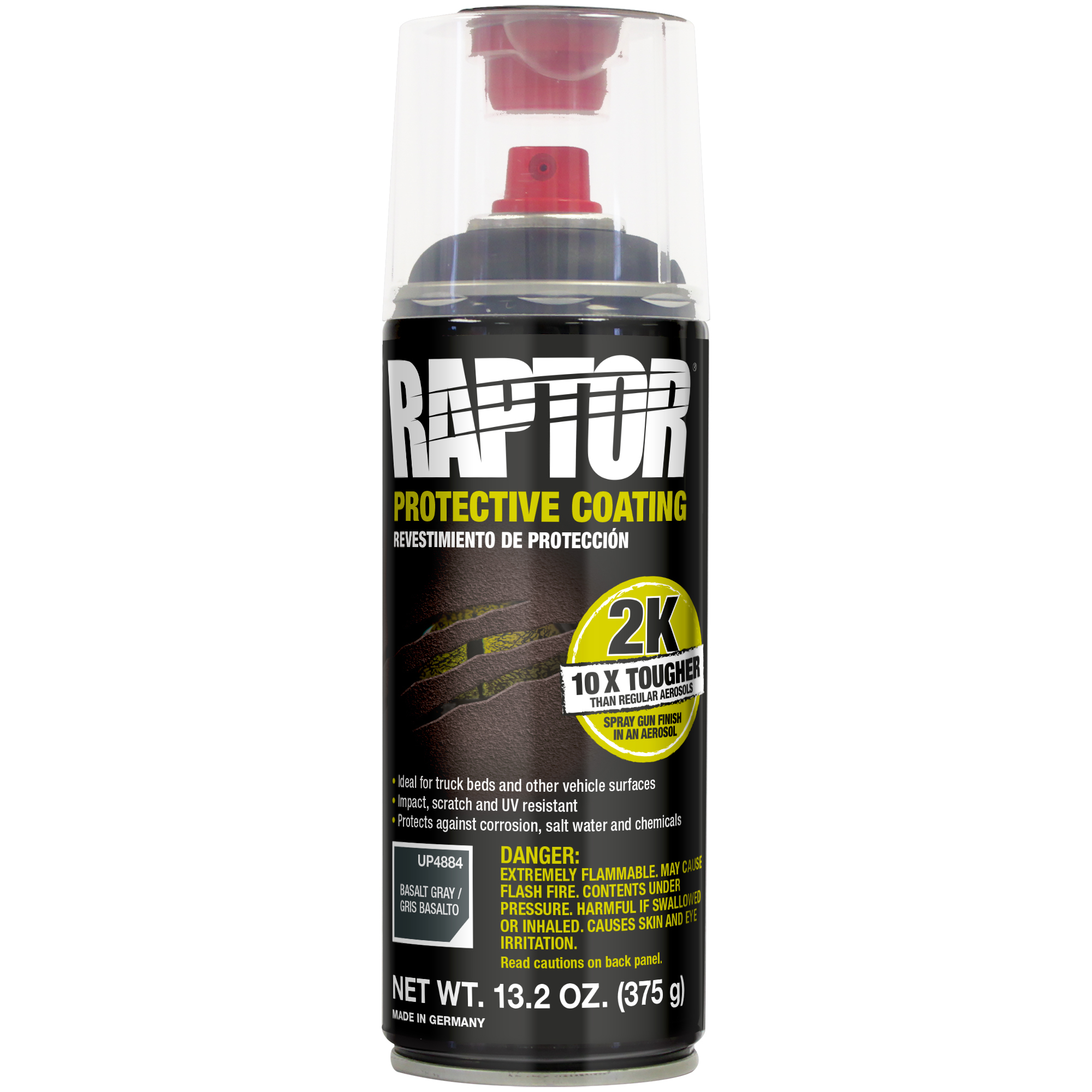 Raptor 2K Bedliner Aerosol — Basalt Gray, Pack of 6, Model# UP4884